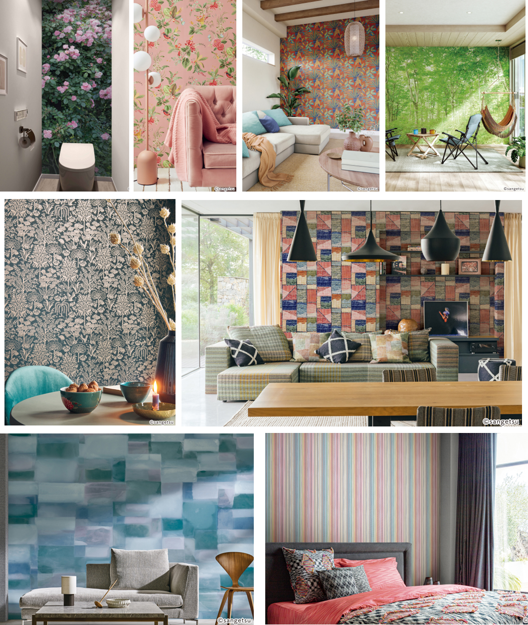 リフォーム　アクセント　国産クロス